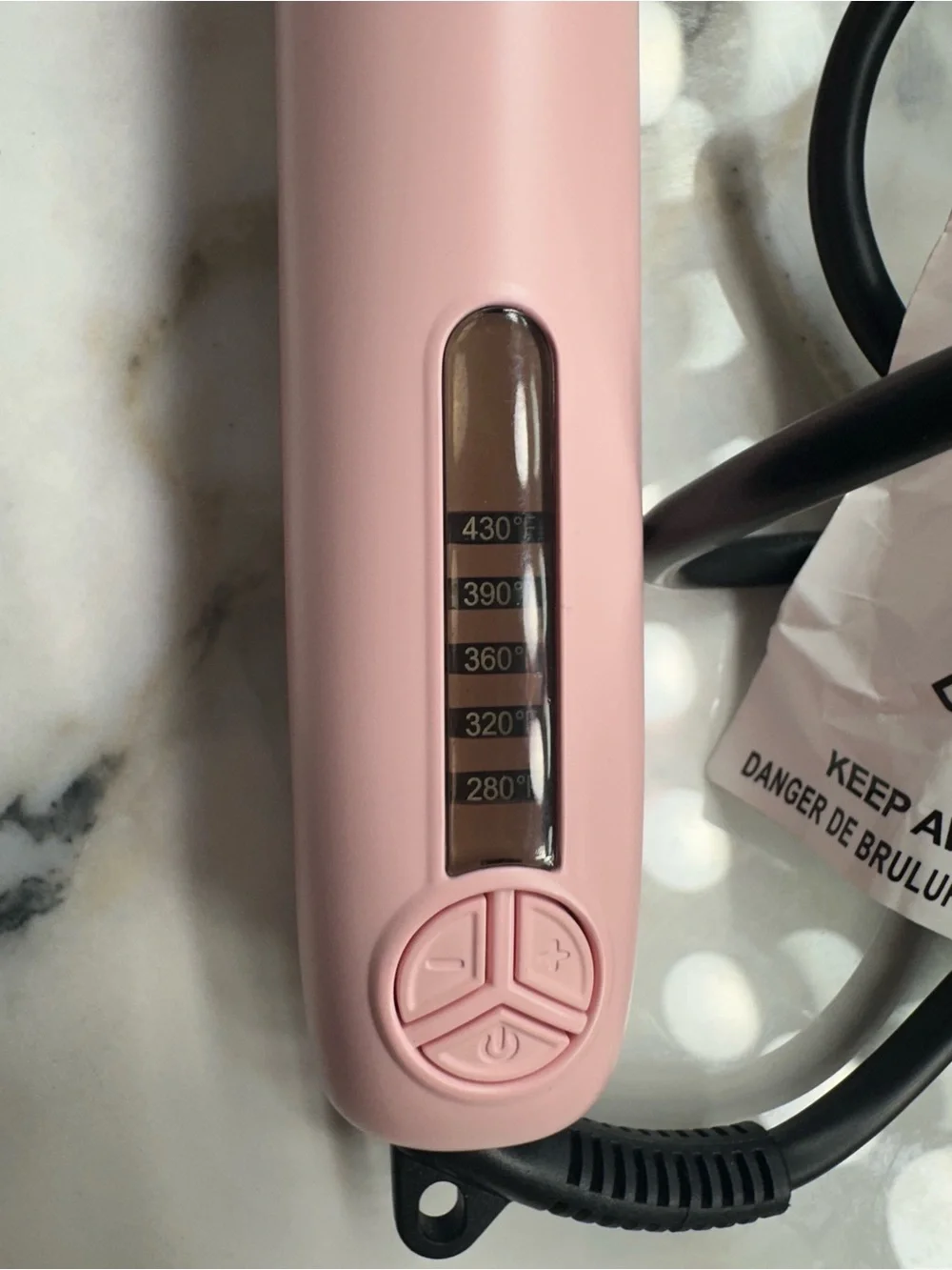 Wavytalk Pink Rotating Curling Wand for Women - Sleek Automatic Hair Curler